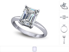 donne squillare 3dm stl render gioielleria diamante oro gemma 3dprint lusso sterlina moda design stampabile anelli 3d print model - Mito3D