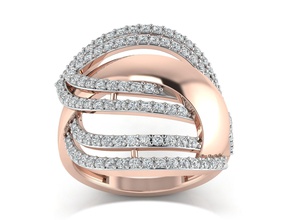 Damen-ring 3dm, stl render-detail 3d-Druck Modell Schmuck Ringe Hochzeit gem engagement bedruckbar ist Juwel diamond Silber gold gold-ring sterling genial weiß Diamant-ring Platin ring cocktail-Ringe 3d print model - Mito3D