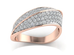 las mujeres anillo de 3dm stl procesamiento detalle la impresión 3d modelo los anillos boda gem compromiso joyería imprimible joya el diamante plata oro sterling blanco brillante platino cóctel 3d print model - Mito3D