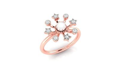 Damen-ring 3dm, stl render-detail 3d-Druck Modell Ringe Hochzeit engagement gem Schmuck bedruckbar ist Juwel diamond Silber gold gold-ring sterling Diamant-ring genial ring 3d print model - Mito3D