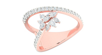 mulheres anel 3dm stl processar detalhe de impressão 3d do modelo jóias gem casamento o engajamento jóia printable diamante prata ouro sterling branco brilhantes platina anéis 3d print model - Mito3D