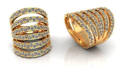 mujer anillo 72 peso dedo diamante joyería joya señoras anillos oro Moda solitario Boda compromiso imprimible lujo bandas Estados Unidos Canadá Europa canalla 3d print model - Mito3D