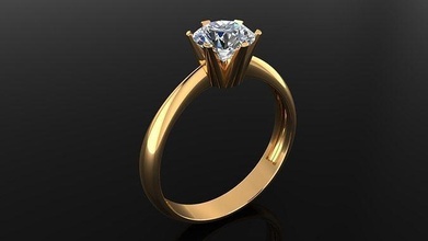 mujer anillo 90 elegante diamante solitario compromiso dama joyería joya señoras anillos oro Moda Boda imprimible lujo bandas Estados Unidos Canadá Europa canalla 3d print model - Mito3D