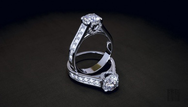 Damen ring Diamanten Schmuck Frauen drucken diamond modell cnc luxurydesign Wachs bedruckbar ist Stil Mode gem die Stereolithografie Luxus Diamant-ring Silber Ringe 3d print model - Mito3D