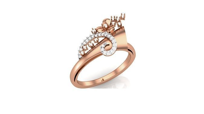 women ring earrings pendant set 3dm stl 3mf glb render details earring wedding engagement rings jewelry diamond jewel jewellery necklace pendants combo 3D print model - Mito3D