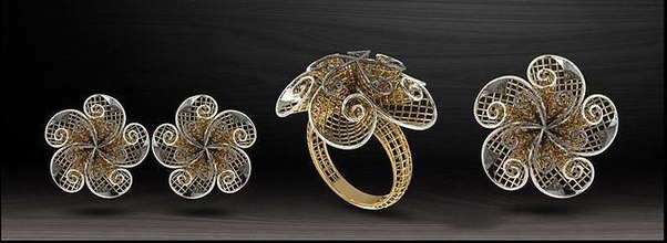 mulheres anel electro fusion moda ouro imprimível jóia jóias noivado beleza arte solitário pronto roupa trabalhos Peru turco Itália 3d print model - Mito3D