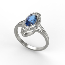mujer anillo joya diamantes 3dm stl canalla brillante diamante compromiso oro joyería imprimible plata 3d print model - Mito3D