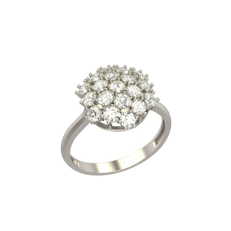 women ring gems 3dm stl brilliant design diamond engagement gem gold jewel jewelry jewellery silver stone wedding rings 3D print model - Mito3D