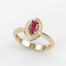 mujer anillo gemas 3dm stl solitario joyería joya imprimible diamante Boda compromiso Moda oro plata 3d print model - Mito3D