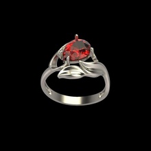 las mujeres anillo de gemas 3dm stl diamante el compromiso moda y belleza gem oro joya la joyería plata diamantes joyas del piedra gema boda los anillos 3d print model - Mito3D