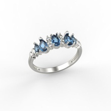 hochzeit engagement frauen ring edelsteine cad 3dm stl diamant juwel gold schmuck druckbar silber stein ringe 3d print model - Mito3D