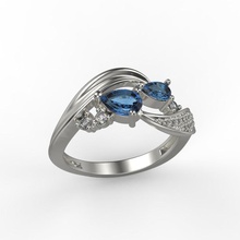 donne squillare gemme diamanti 3dm stl stampabile diamante fidanzamento gemma oro gioiello gioielleria argento calcolo nozze platino anelli 3d print model - Mito3D