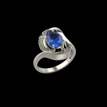 femmes anneau de pierres précieuses diamants 3dm stl joyau bijoux bague en diamant le l'engagement mode beauté gem or l'anneau d'argent fiançailles les pierre gemme bijou mariage anneaux 3d print model - Mito3D