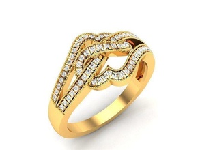 women ring model jewelry gold printable brilliant rings diamond sterling engagement luxury carat shining platinum precious gem silver wedding band 3d print model - Mito3D
