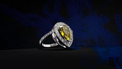 donne squillare pera pietre gioielleria stampa stampa oro cera argento gemme diamante lusso stampabile acciaio brillante anelli 3d print model - Mito3D