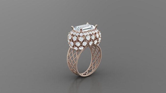women ring rg 21 jewelry engagement wedding jewellery rings diamond jewelryaddict necklaces jewelrydesigner jewels cad jewelrydesign bracelet bracelets diamonds 3d print model - Mito3D