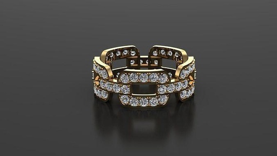 mulheres anel rg 22 joalheria noivado Casamento jóias argolas diamante viciado joias colares Designer cafajeste design pulseira pulseiras diamantes 3d print model - Mito3D