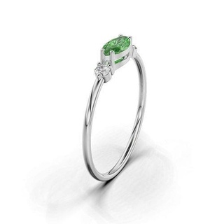 mujer anillo redondo piedras marqués 14 joyería joya anillos Boda compromiso banda diamante solitario plata brillante Moda deshierbe marquesa 3d print model - Mito3D