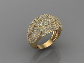 mulheres anel pedra 3dm misturar impressão modelo diamante ouro anéis femininos joalheria projeto prata imprimível moderno moda fusão rede beleza arte esterlina feminino brilhando render argolas 3d print model - Mito3D