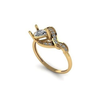 mulheres anel pedras 3d impressão ouro prata joalheria platina Projeto diamante imprimível jóias moda gema rubi safira jóia argolas luxo 3d print model - Mito3D