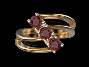 mulheres anel jóias imprimir 3dprinted printable anéis o design jóia de ouro a moda printabl impressão prototipagem prata casamento 3d print model - Mito3D