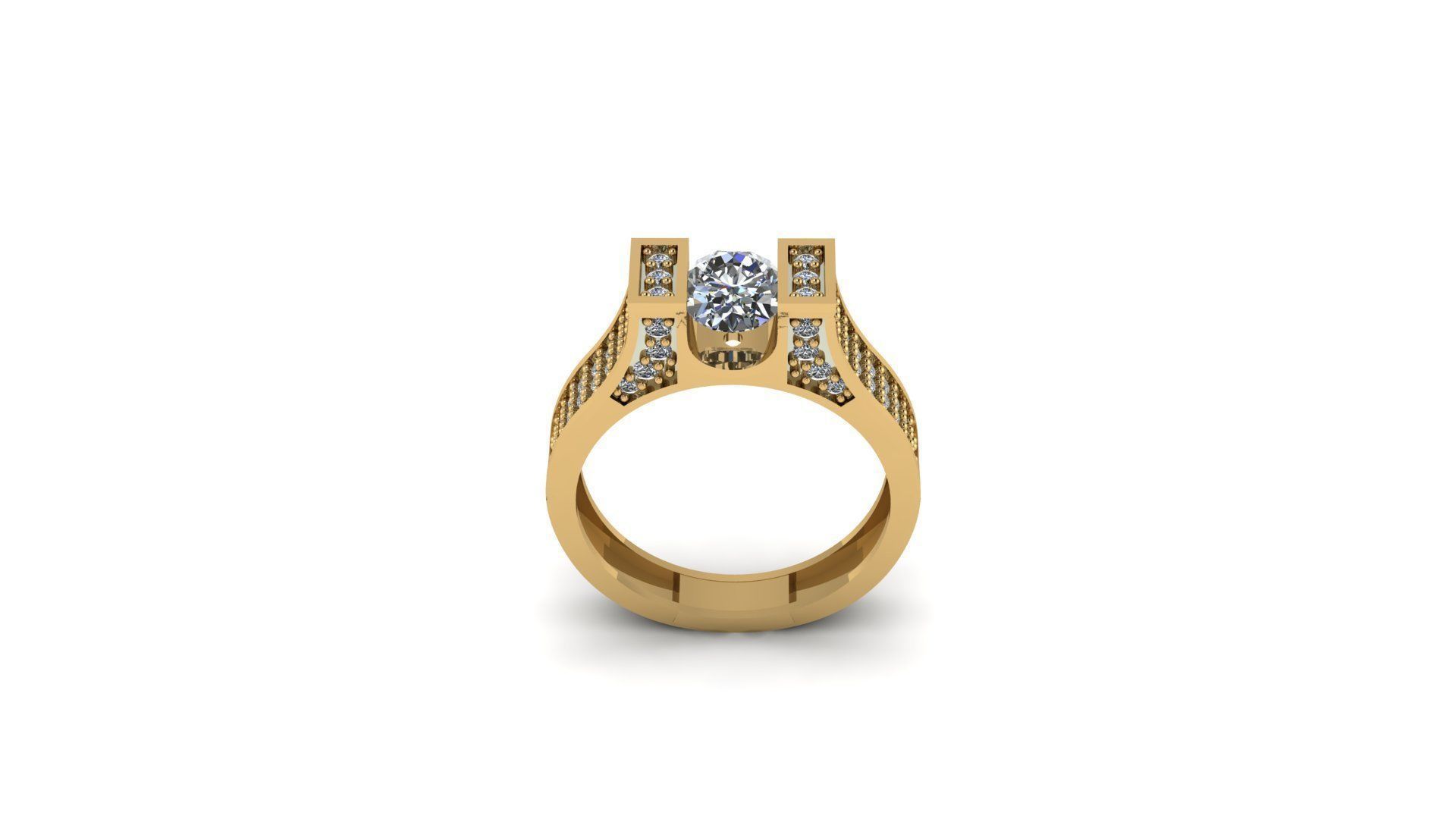 Frauen Ringe 006rg Schmuck ring Silber gold weiß Juwel Diamant-ring gem diamond engagement Hochzeit Saphir cad 3D print model - Mito3D