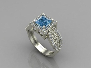 mujer anillos 3dm archivos máquina Listo 105 joyería joya anillo banda Boda oro diamante Moda abultar colección solitario compromiso 3d print model - Mito3D