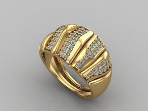 Frauen Ringe 3dm Dateien Maschine bereit 5 Schmuck Ring Band Frauenring Hochzeit Gold Diamant Mode Bulk Sammlung Solitär Engagement 3d print model - Mito3D