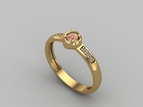 mujer anillos 3dm archivos máquina listo 8 joyería joya anillo banda boda oro diamante moda abultar colección solitario compromiso 3d print model - Mito3D