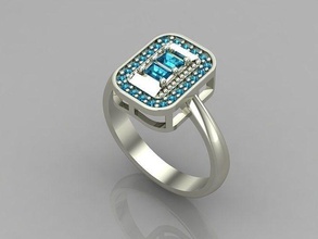 women rings candy style 3dm render files machine ready 58 jewelry ring band womenring wedding gold diamond fashion bulk collection dimaond solitaire engagement 3d print model - Mito3D