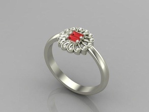 mujer anillos caramelo estilo 3dm archivos máquina listo 68 joyería joya anillo banda boda oro diamante moda abultar colección solitario compromiso 3d print model - Mito3D