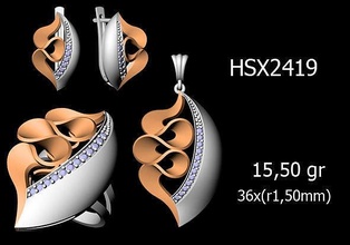 Frauen Ringe Ohrringe Anhänger stl obj fbx Einzelheiten Hochzeit Engagement Schmuck druckbar Diamant Ring Combo Gewicht wt 3d print model - Mito3D