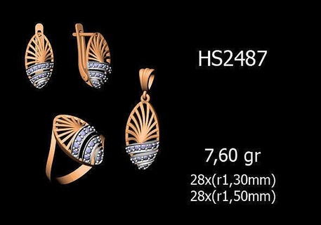 KADIN yüzükler küpe kolye stl obj fbx detaylar düğün nişan mücevher yazdırılabilir elmas takı yüzük kombo Ayarlamak ışık ağırlık wt 3d print model - Mito3D