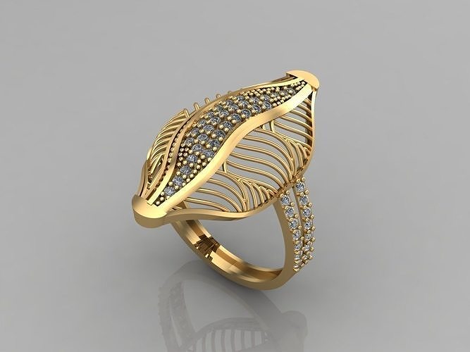 donne anelli calcolo 3dm 19 squillare anello diamanti oro femminili gioielleria design argento stampabile moderno moda fusione griglia bellezza arte sterlina regalo splendente render 3D print model - Mito3D