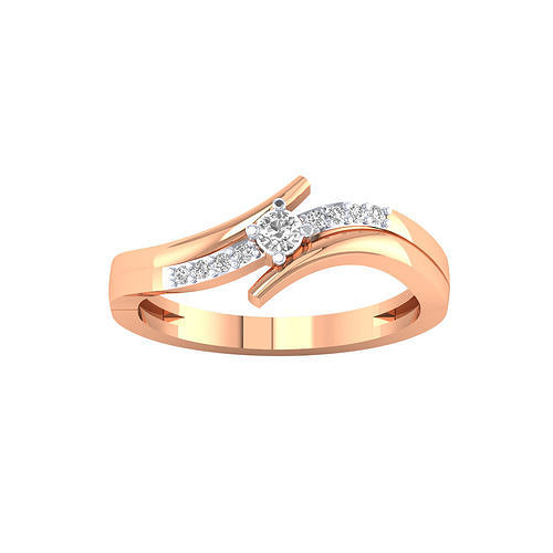 femmes anneaux stl obj fbx rend détails bijoux platine engagement solitaire bague or mariage mode diamant mariée anniversaire promettre 3D print model - Mito3D
