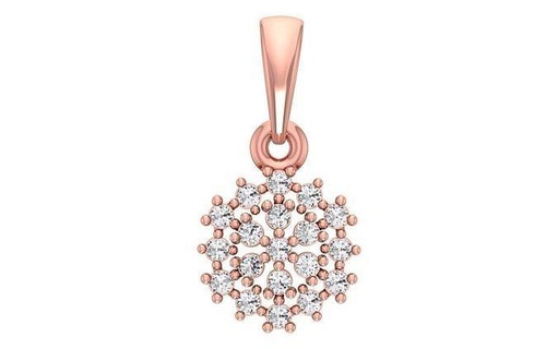 women round diamond pendant 3dm stl obj fbx render details necklace circular precious printable jewel gem engagement pendants jewelry roundel cocktail fancy 3d print model - Mito3D