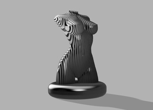donne scultura illustrazione arte classico modello uomo corpo figurina semplicità statua sculture 3d print model - Mito3D