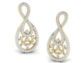 women solitaire diamond earring jewelry luxury elegant ring gem gold silver wedding bracelet necklaces pendant rhinoceros accessory beauty fashion design jewel earrings 3d print model - Mito3D