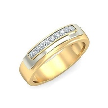mulheres solitário noivado Casamento banda anel argolas esterlina imprimível diamante platina brilhante jóia jóias prata joalheria delicado luz ouro branco 3d print model - Mito3D