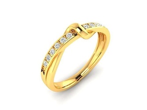 femmes solitaire engagement mariage bague bijoux mode accessoires or diamant femme conception feng shui anneaux argent imprimable sterling intérieur 3d print model - Mito3D