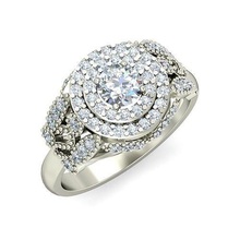 mujer boda compromiso anillo joyería joya banda precioso oro imprimible diamante moda anillos abultar colección solitario 3d print model - Mito3D