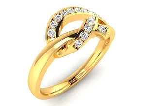 donne solitario Fidanzamento nozze squillare gioielleria moda Accessori oro diamante donna unisex design anelli argento stampabile sterlina gioiello 3d print model - Mito3D