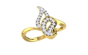 KADIN Solitaire nişan düğün yüzükler yüzük takı yazdırılabilir elmas mücevher platin angagem giyim moda güzellik parlak 3d print model - Mito3D