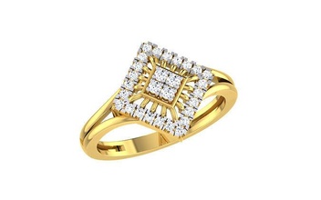 Frauen Solitär Engagement Hochzeit Ringe Schmuck Ring Band Frauenring Gold Diamant Mode Bulk Sammlung 3d print model - Mito3D