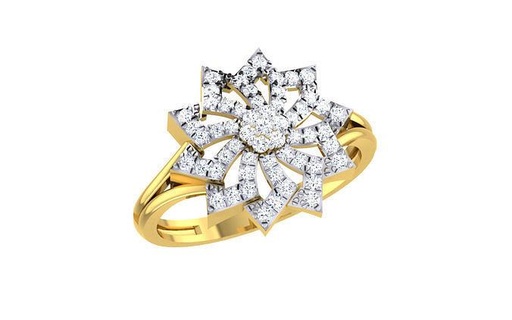 femmes solitaire engagement mariage anneaux sterling imprimable diamant bague platine brillant bijou bijoux argent délicat lumière or blanc 3d print model - Mito3D