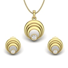 kadin solitaire pendant earrings ayarlamak 3dm vermek küpe mücevher yazdırılabilir gümüş çiviler çemberler elmas altın kolye düğün nişan sterlin beyaz parlak takı 3d print model - Mito3D