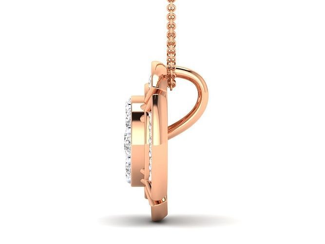 KADIN Solitaire kolye 3dm stl jcd vermek detaylar mücevher elmas gümüş altın takı değerli yazdırılabilir düğün nişan 3D print model - Mito3D