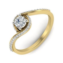 mulheres solitário anel ouro jóia joalheria prata imprimível diamante mulher moda Casamento Saphire rubi engagem esterlina esmeralda jóias argolas noivado 3d print model - Mito3D