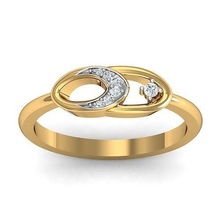 mujer solitario anillo anillos libra esterlina imprimible diamante platino brillante Boda compromiso joya joyería plata delicado ligero oro blanco 3d print model - Mito3D