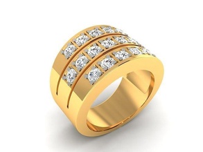 mujer solitario anillo 3dm stl obj fbx detalles joyería joya Moda mossonaita compromiso brillante Estados Unidos Canadá Europa mexico Italia unido anillos diamante 3d print model - Mito3D